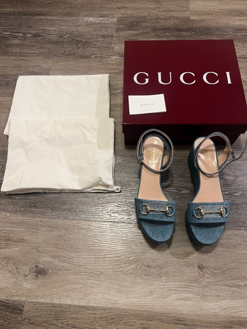 Gucci Horsebit Ankle-Strap Sandal
